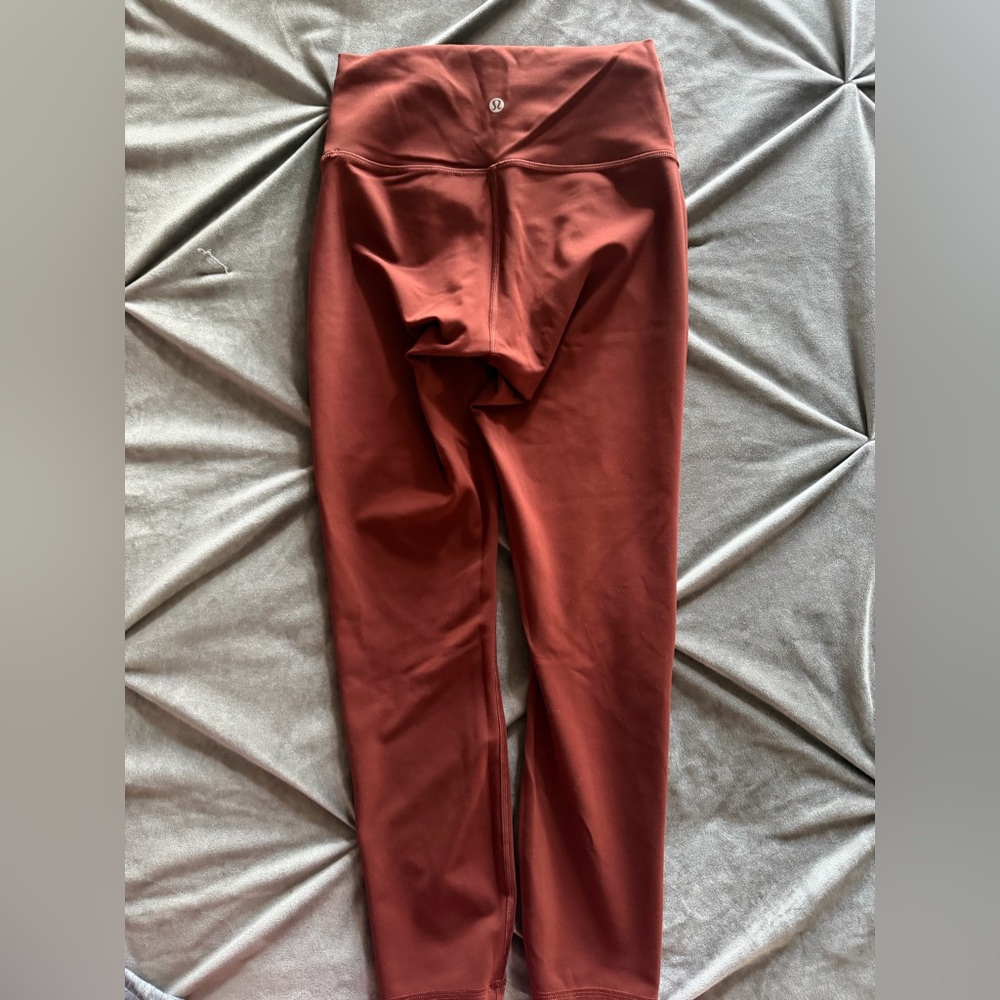 Lululemon - High Waisted Rust Orange Leggings